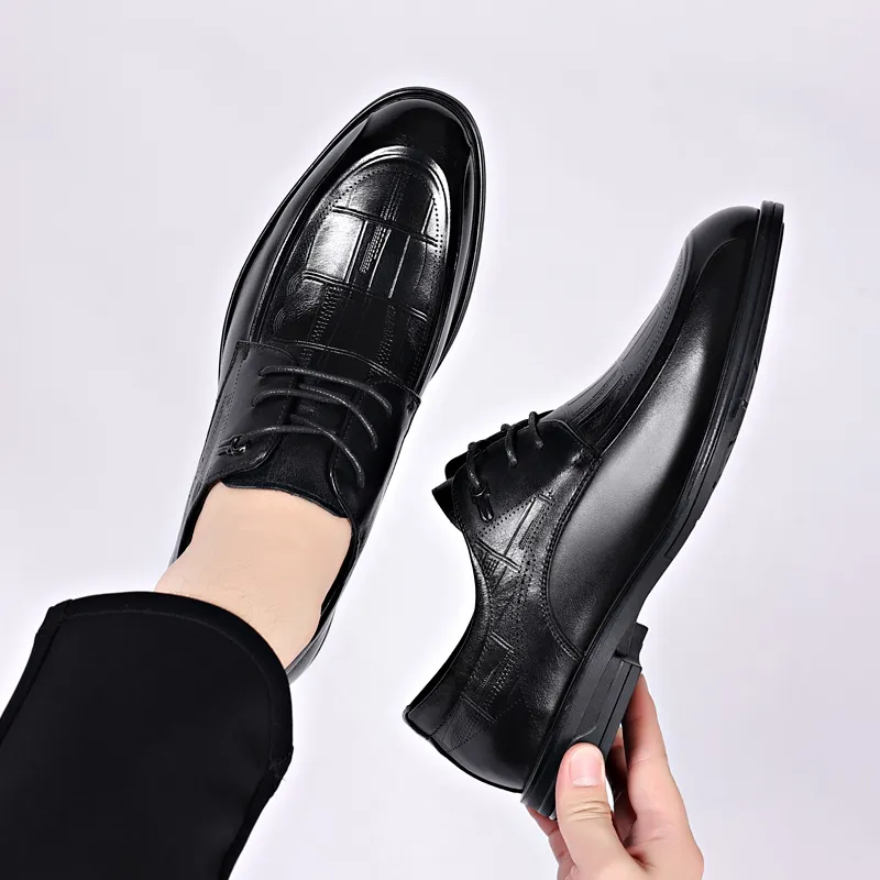 LUOMAIKE Dress Shoes Men's Black-4