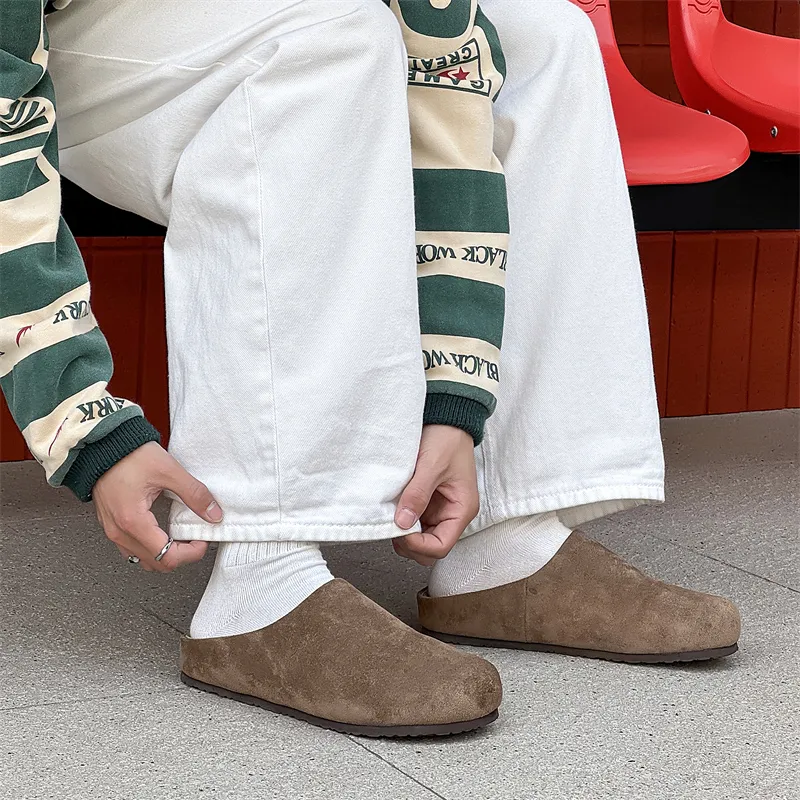 LUOMAIKE Slip Resistant Closed Toe Slippers Unisex-9