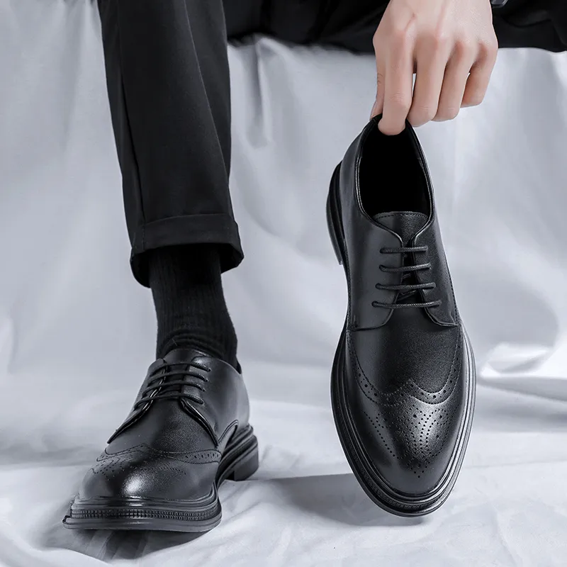 LUOMAIKE Dress Shoes Men's Black-1