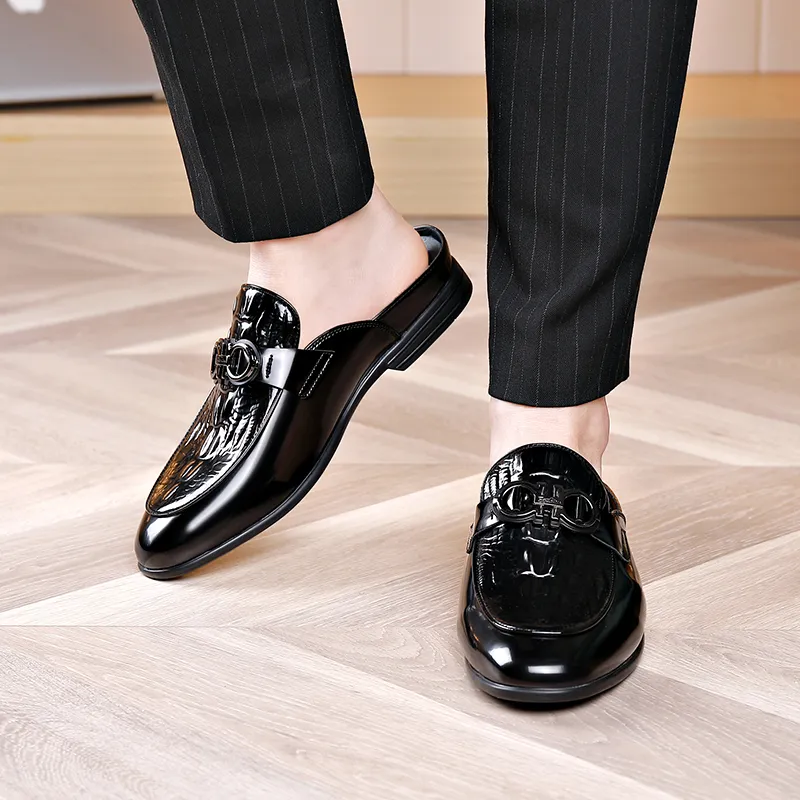 LUOMAIKE Wrap toe Slippers Men's Black-2