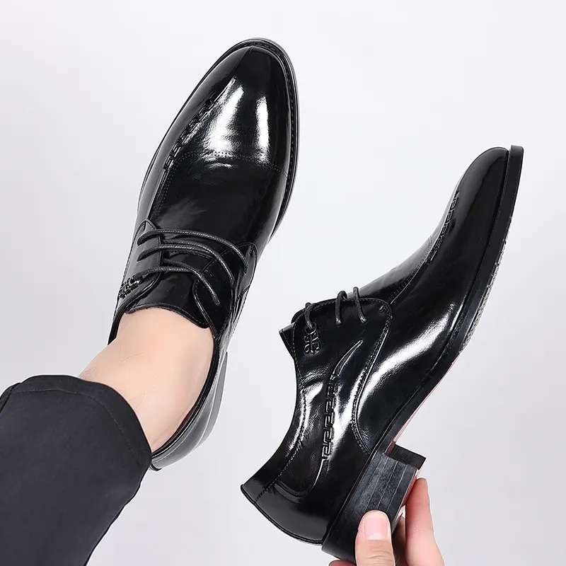 LUOMAIKE Dress Shoes Men's Black-4