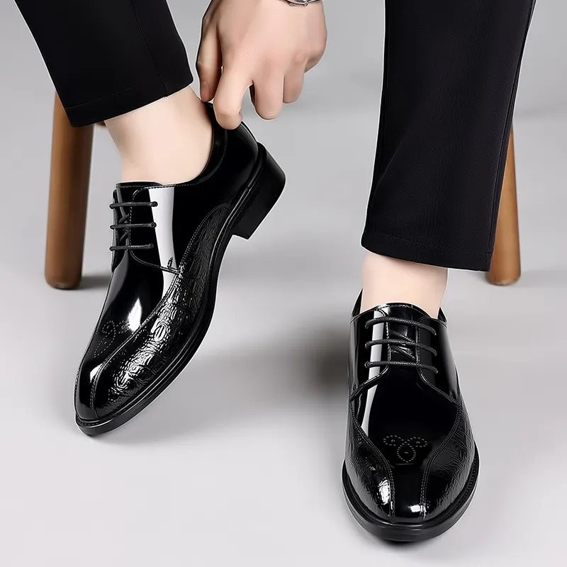 LUOMAIKE Dress Shoes Men's Black-1