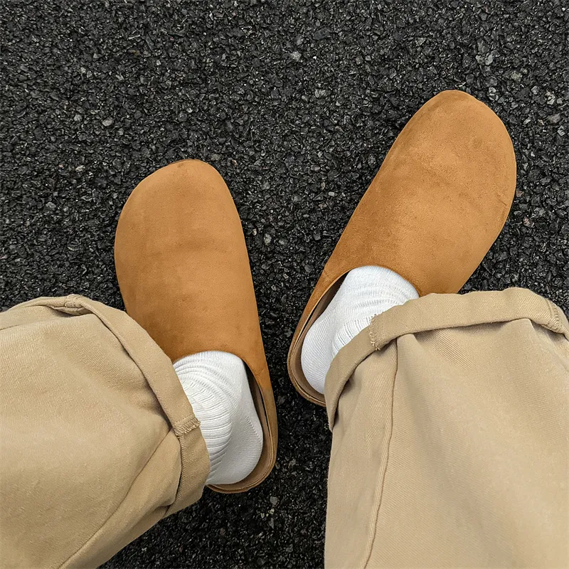 LUOMAIKE Slip Resistant Closed Toe Slippers Unisex-4