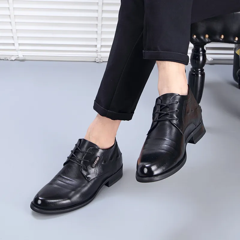LUOMAIKE Dress Shoes Men's Black-3
