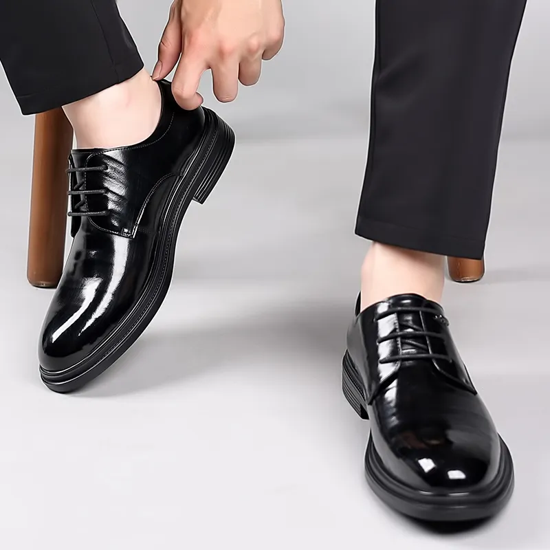 LUOMAIKE Dress Shoes Men's Black-3