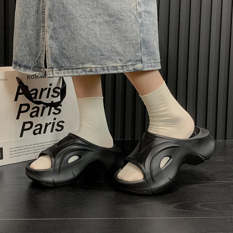 Soft Summer Women's EVA Cushioning Platform Slip Resistant Slippers-6