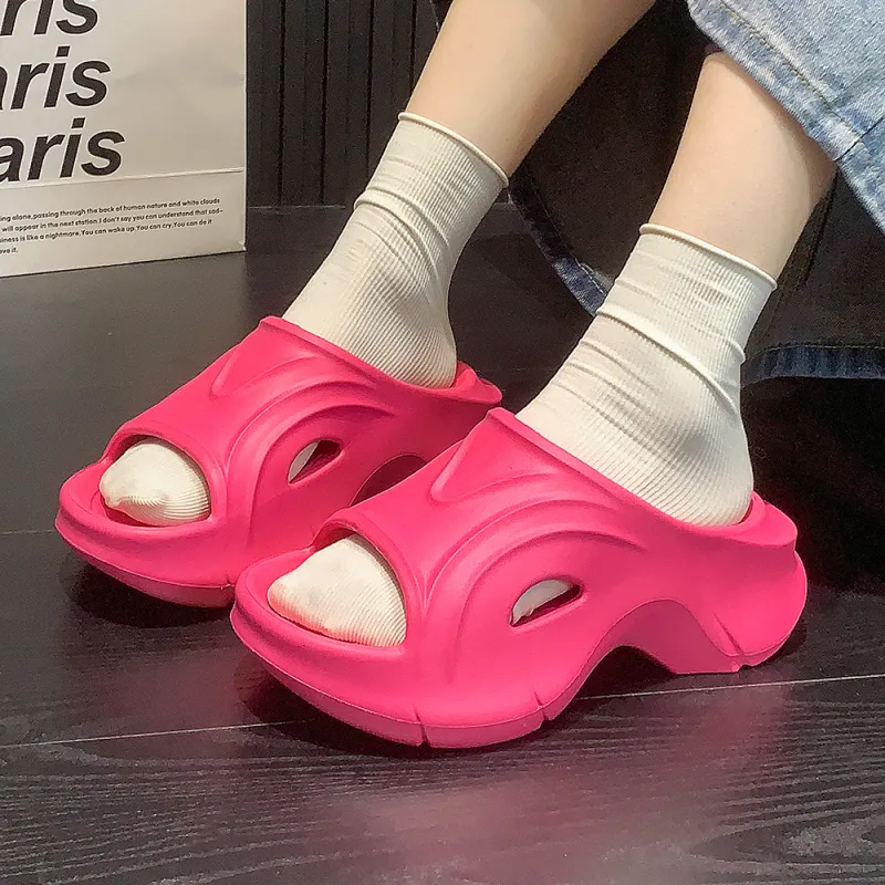 Soft Summer Women's EVA Cushioning Platform Slip Resistant Slippers-11