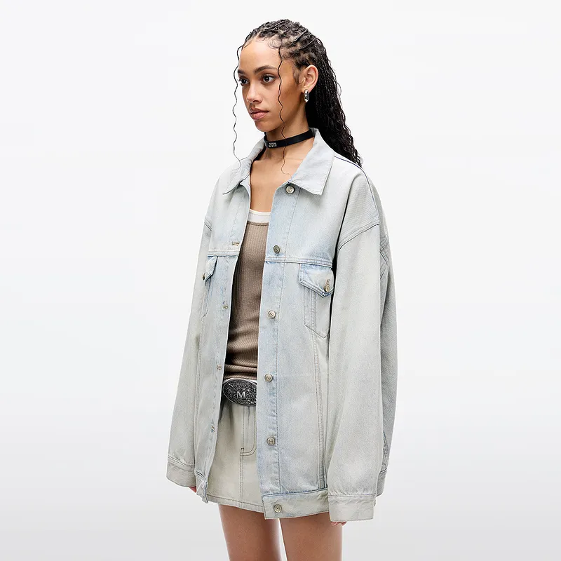 Miss Sixty Denim Jacket Women's Gray-6
