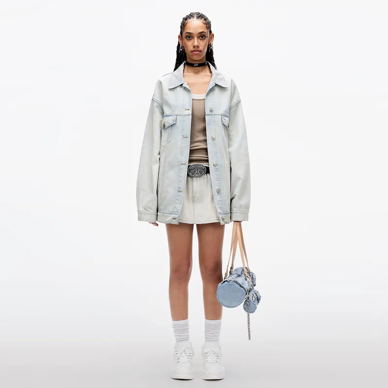 Miss Sixty Denim Jacket Women's Gray-5