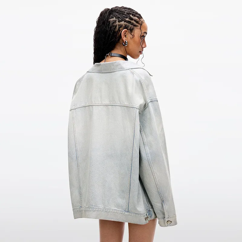 Miss Sixty Denim Jacket Women's Gray-4