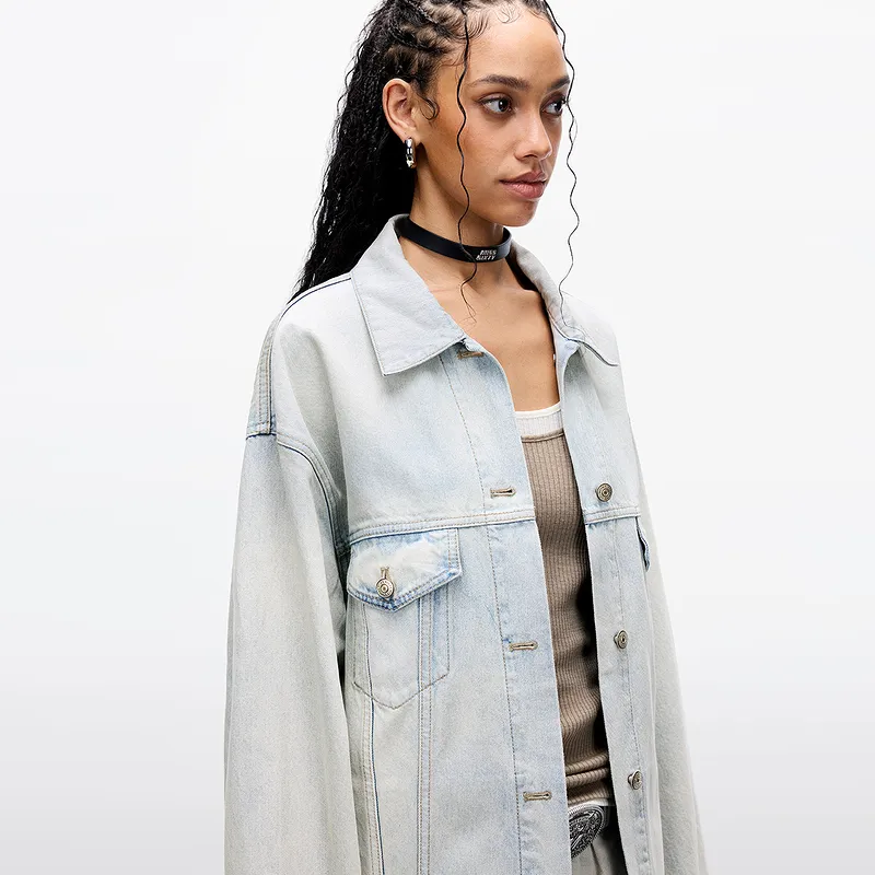 Miss Sixty Denim Jacket Women's Gray-3
