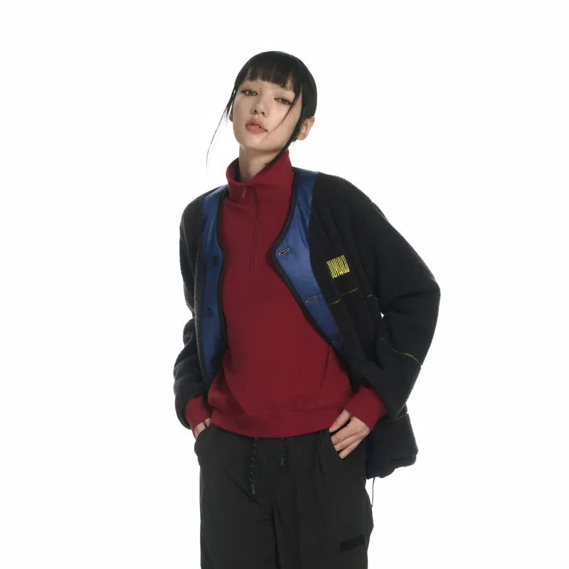 BODY WILD Velvet feel Coat Unisex-2