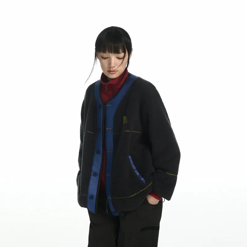 BODY WILD Velvet feel Coat Unisex-3