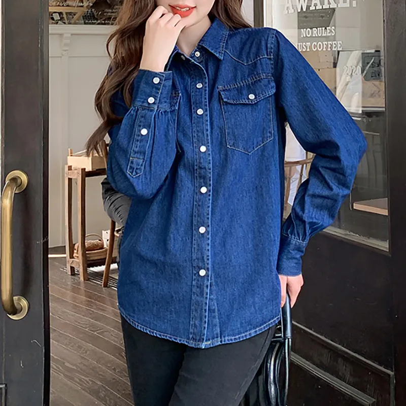 MKBY Denim Jackets Women's Blue-5