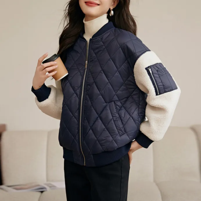 MKBY Baseball Jacket Women's Navy Blue-3