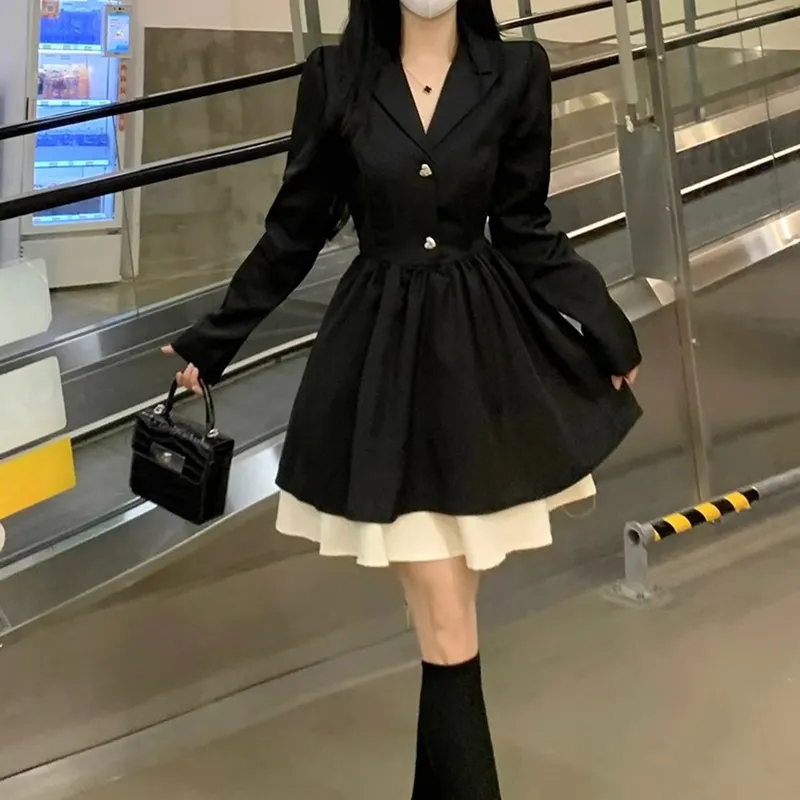 MKBY Long Sleeved Dress Women's Black-2