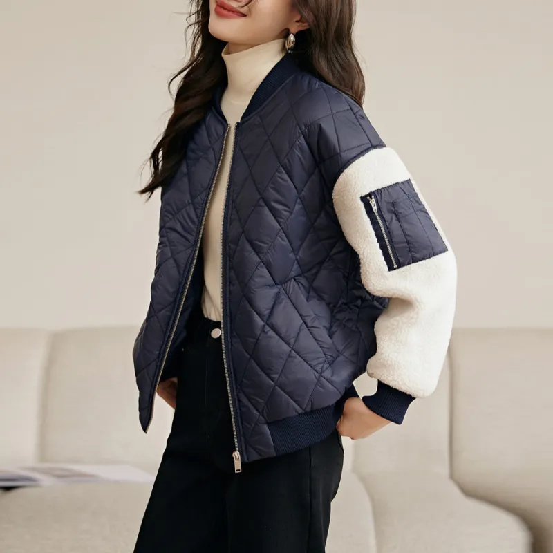 MKBY Baseball Jacket Women's Navy Blue-6