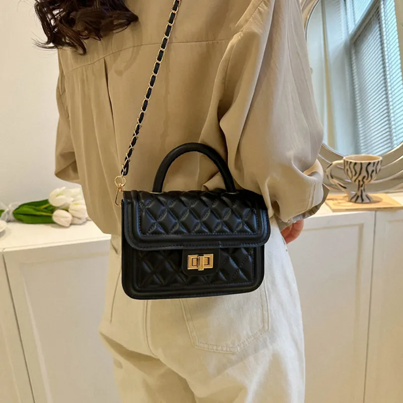Bywhich PU Shoulder Bag Crossbody Bag Handbag Women's Black-3