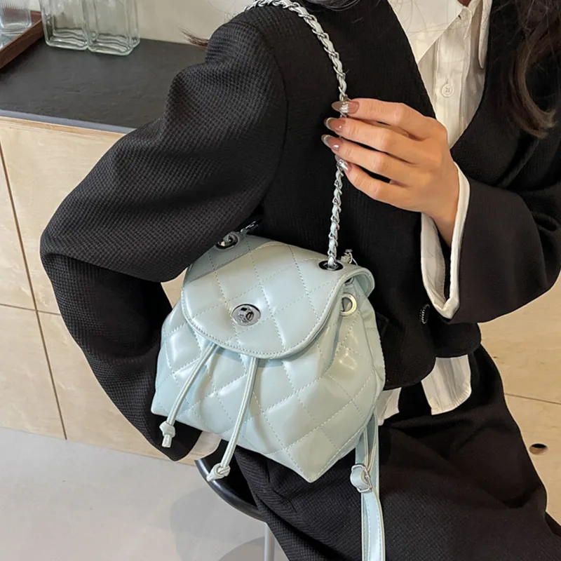 Bywhich PU Backpack Regular Women's Silver/Black/White-13