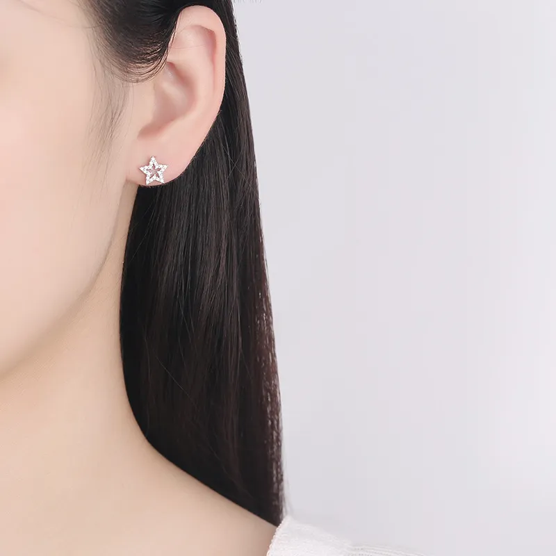 VIVIWELL S925 Silver Stud Earrings Women's-3