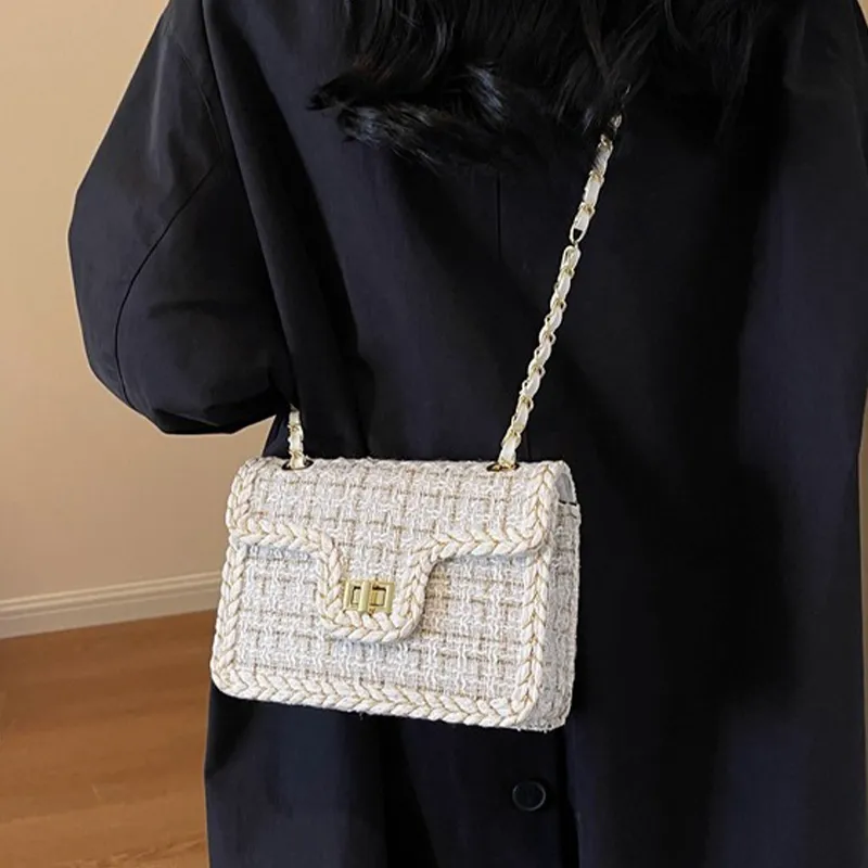 Bywhich Woolen Shoulder Bag Crossbody Bag Regular Women's White-4