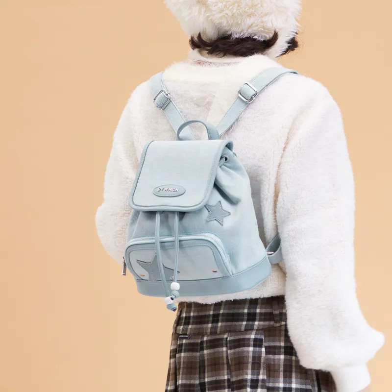 Bywhich Denim Backpack Regular Women's Blue-2