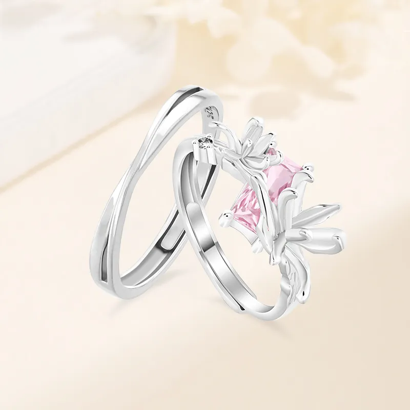 VIVIWELL S925 Silver Rings Unisex-1