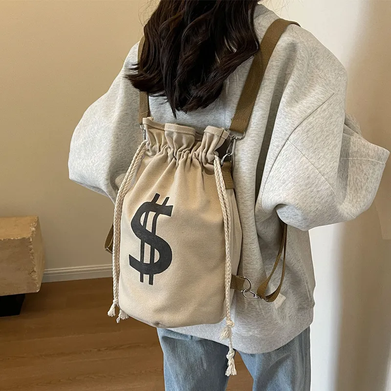 Bywhich Canvas Backpack Regular Unisex Ecru-1