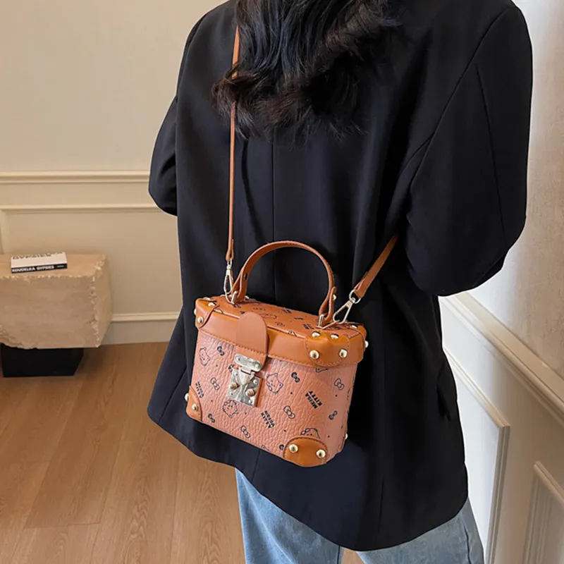 Bywhich PU Box Bag, One Shoulder Handbag Women's Multicolor-1