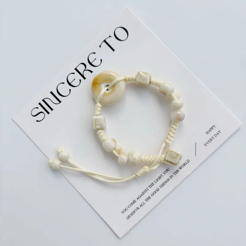 VIVIWELL Ceramic Rope Bracelets Unisex-1