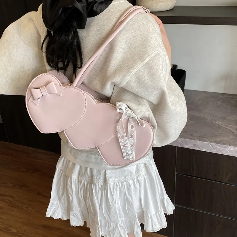 Bywhich PU Handbag Women's Pink-1