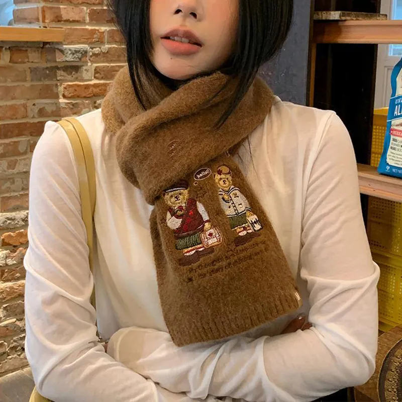 VIVIWELL Knit Scarves Unisex-4