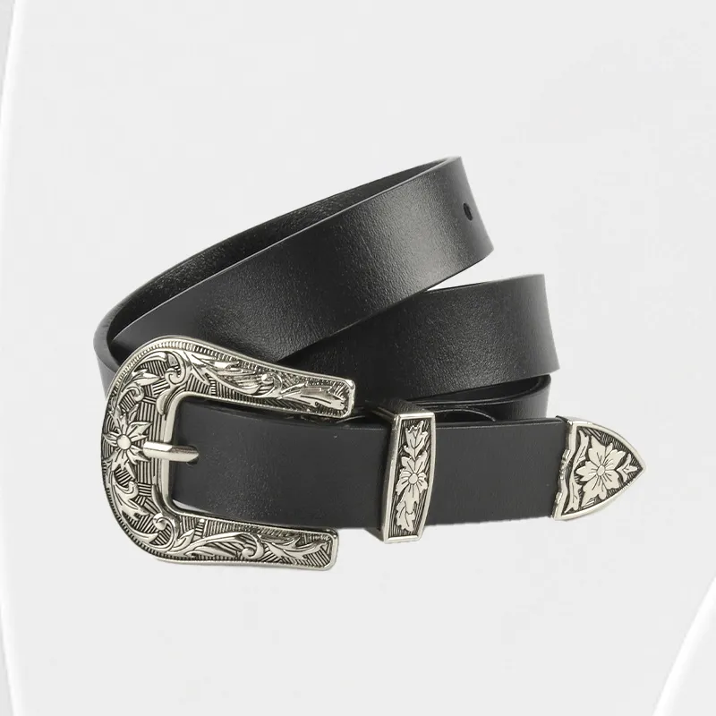 ASTAR HADES Cow Leather Belts Unisex 2.3cm-1