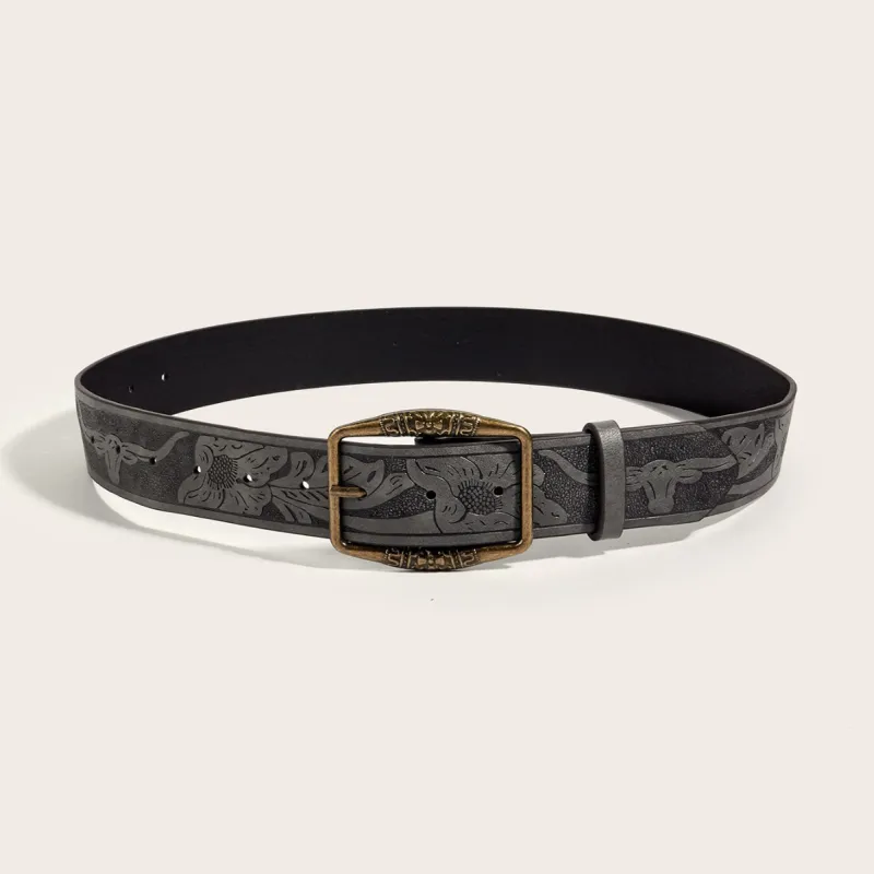 ASTAR HADES Faux Leather Belts Unisex 3.8cm-5