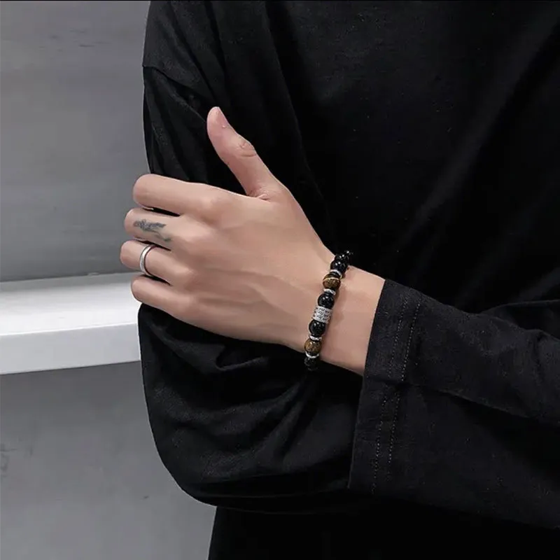 ASTAR HADES Obsidian Bracelets Men's-1