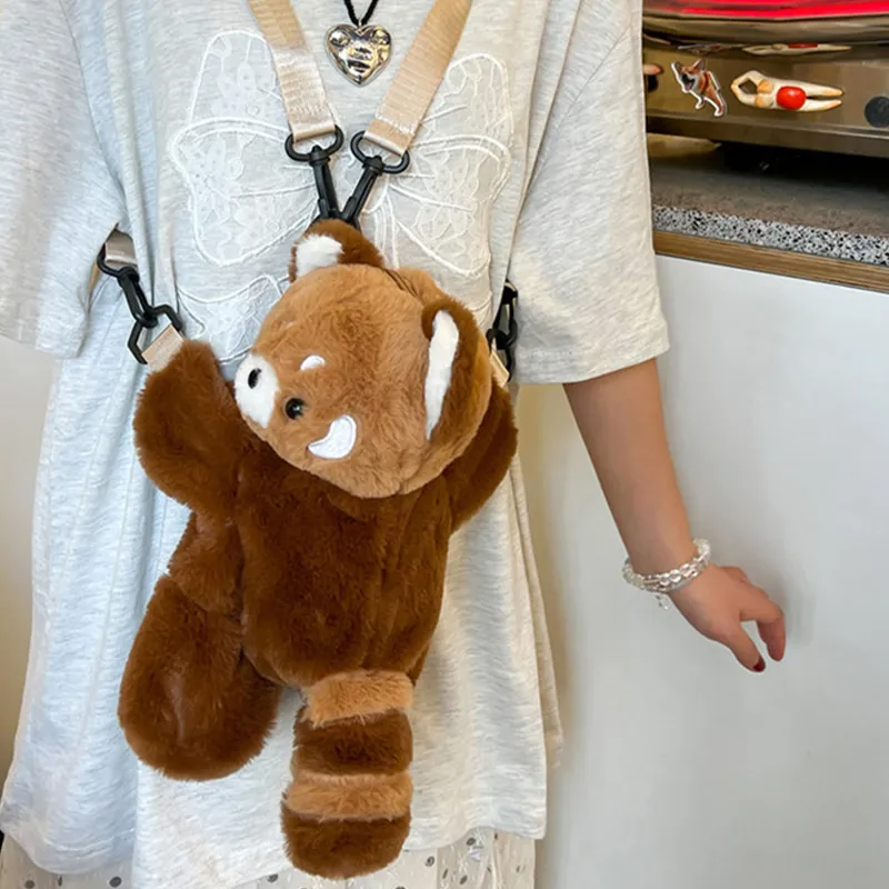 Bywhich Plush Backpack Regular Women's Brown-5