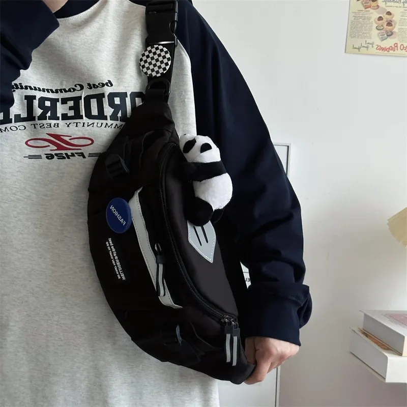 Bywhich Nylon Sling Bag Regular Unisex White/Black/Gray-6