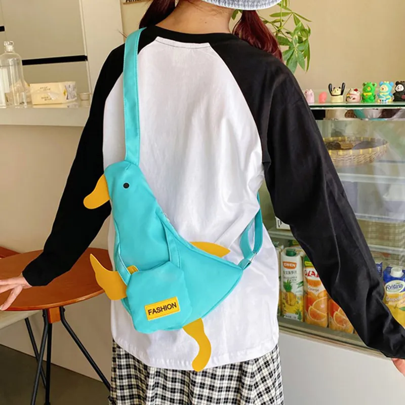 Bywhich Nylon Shoulder Bag, Crossbody Bag Unisex Multicolor-11
