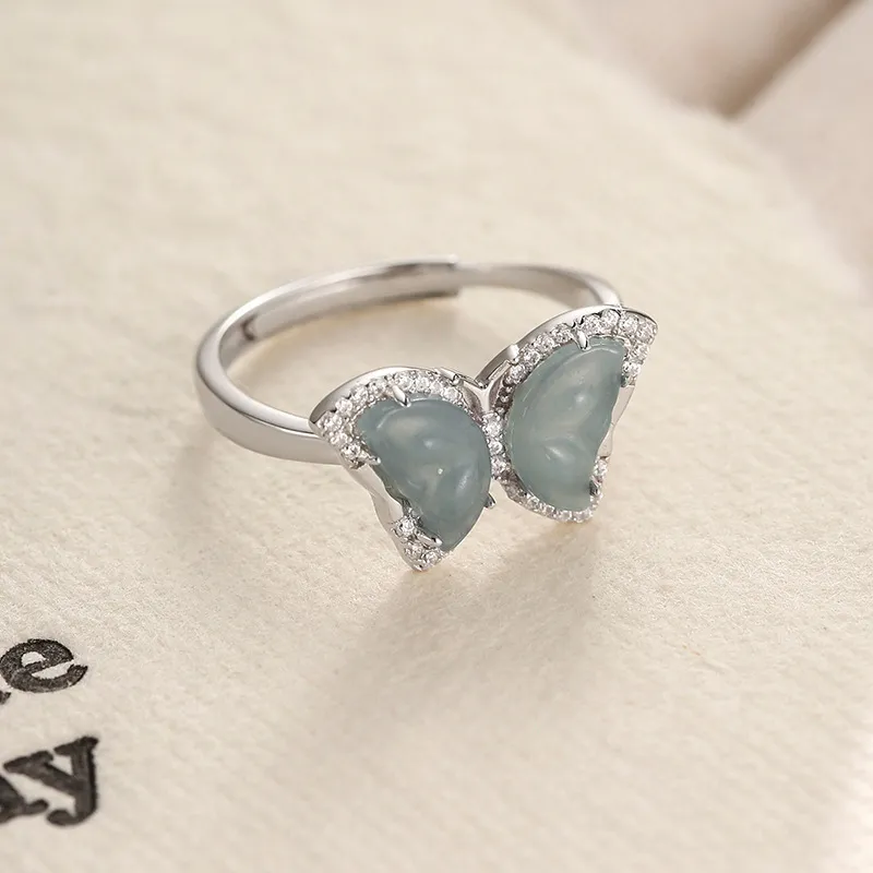 YINSHANGYA Glutinous Jade Jadeite Rings Women's-2