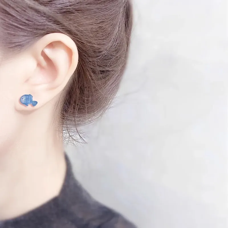 VIVIWELL Resin Stud Earrings Women's-1