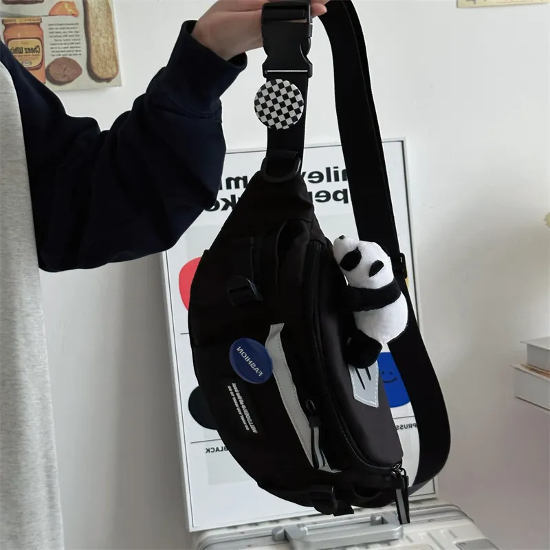 Bywhich Nylon Sling Bag Regular Unisex White/Black/Gray-5