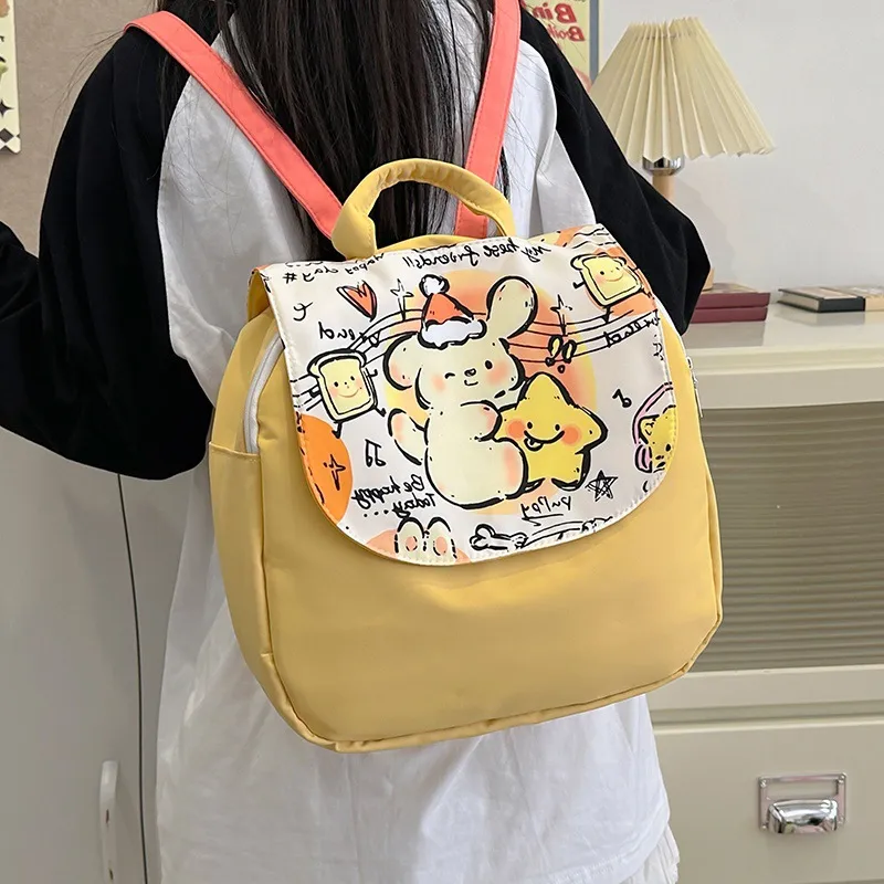 Bywhich Canvas Canvas Bag Backpack Regular Women's Yellow-4