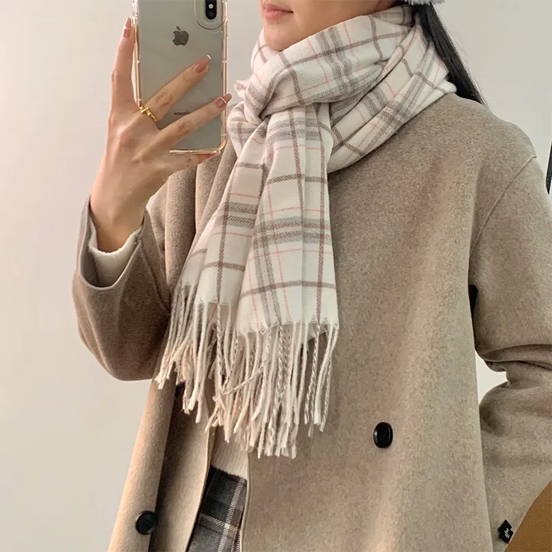 VIVIWELL Faux Cashmere Knit Scarves Women's-5