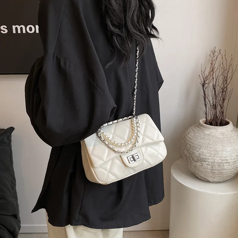 Bywhich PU Shoulder Bag Crossbody Bag Regular Women's Black/White/Pink/Silver-1