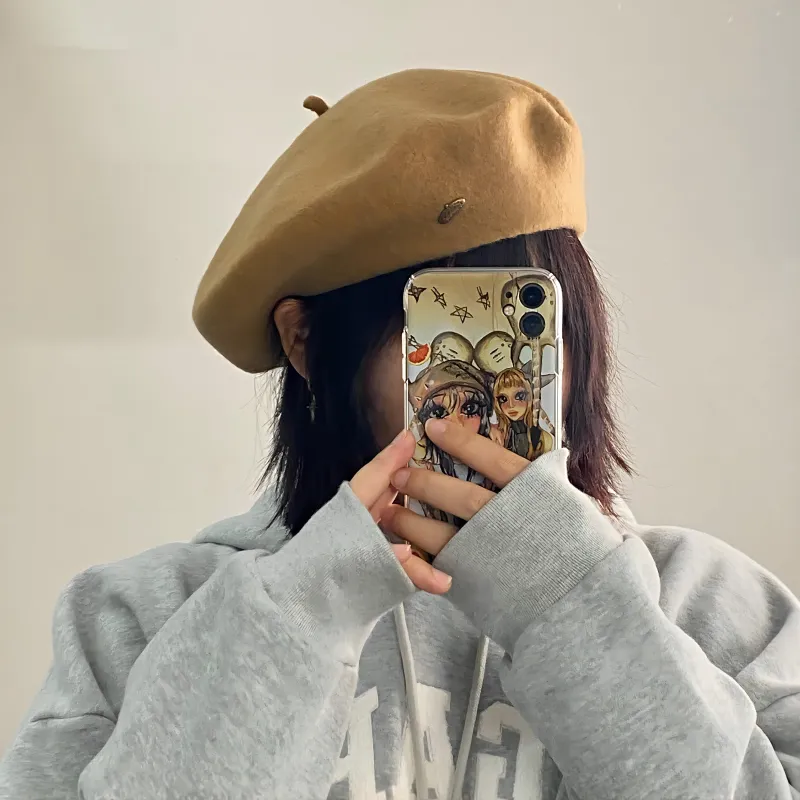 VIVIWELL Berets Women's-4