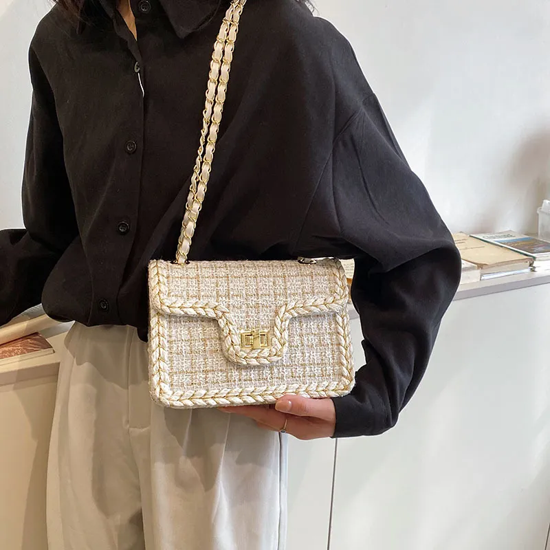 Bywhich Woolen Shoulder Bag Crossbody Bag Regular Women's White-3