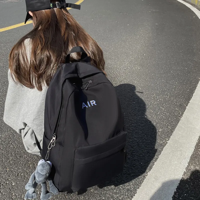 Bywhich Nylon Backpack Regular Unisex Red/Black/White/Gray-5