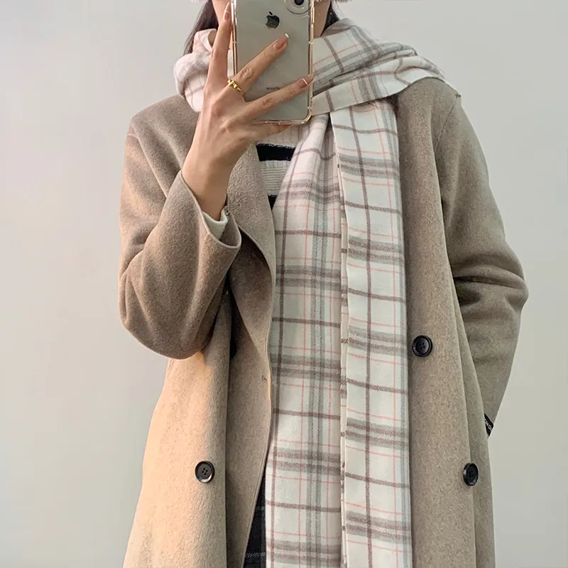 VIVIWELL Faux Cashmere Knit Scarves Women's-4