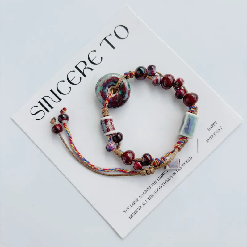 VIVIWELL Ceramic Rope Bracelets Unisex-3
