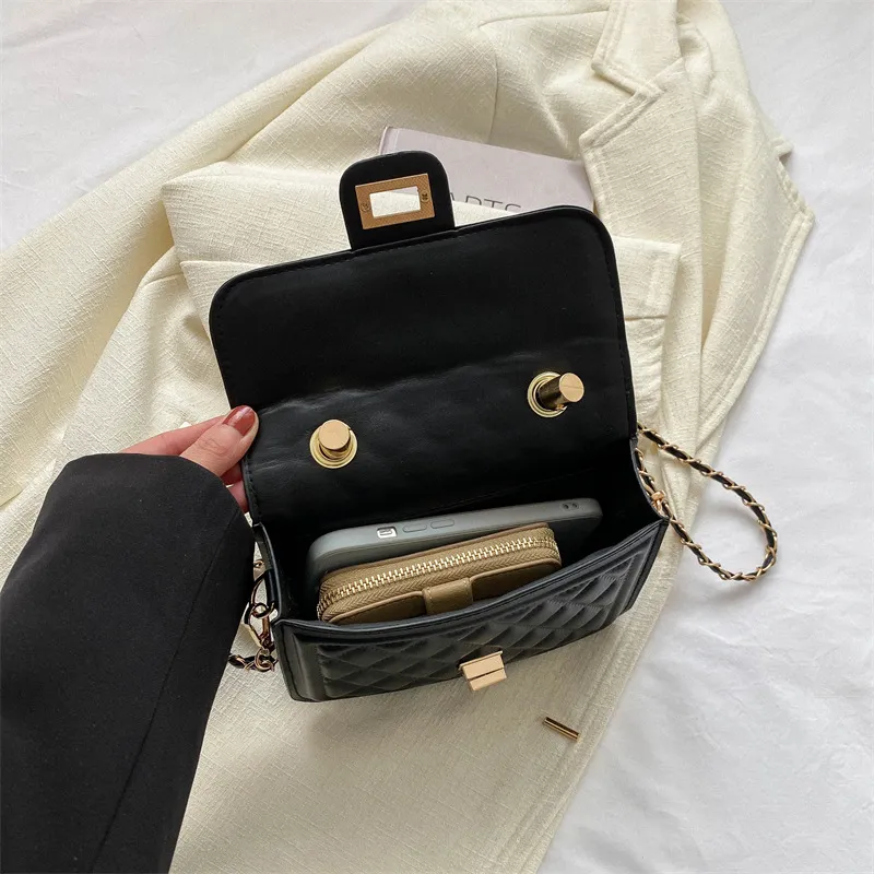 Bywhich PU Shoulder Bag Crossbody Bag Handbag Women's Black-5